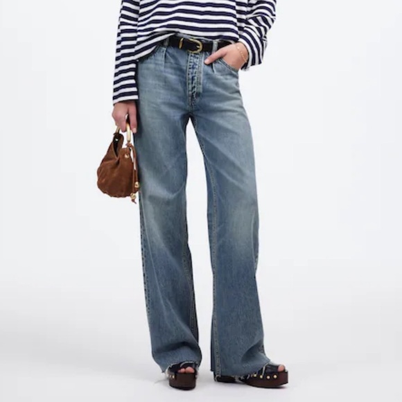 Madewell Denim - Madewell Pleated Low-Slung Baggy Jean size 25X27